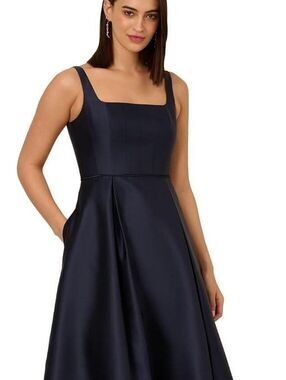 Adrianna Papell Mikado Ankle Dress